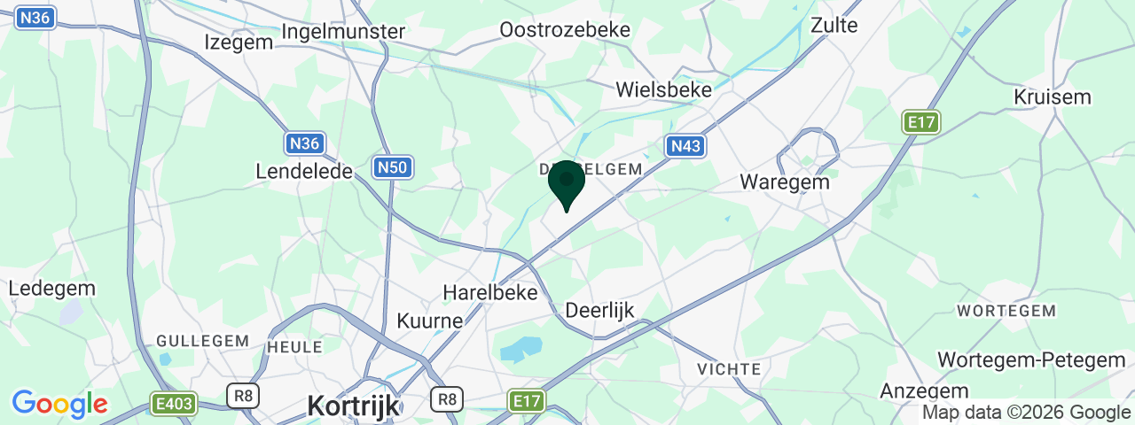 Kaart met vacatures in Waregem