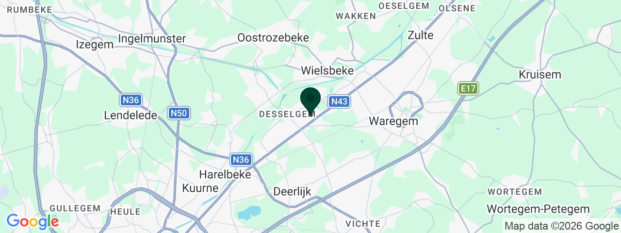 Kaart met vacatures in Waregem