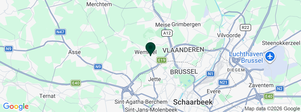 Kaart met vacatures in Wemmel