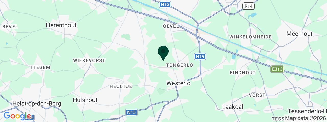 Kaart met vacatures in Westerlo