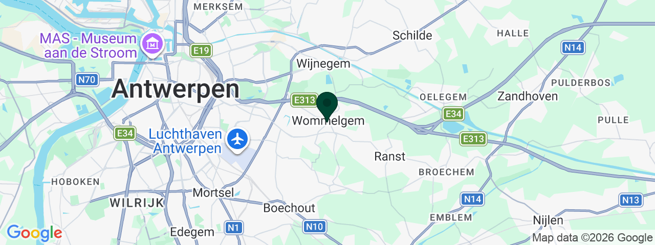 Kaart met vacatures in Wommelgem