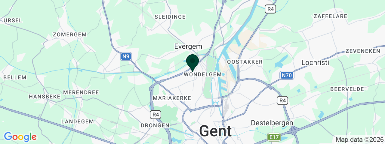 Map showing job vacancies in Wondelgem