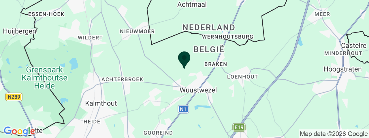 Kaart met vacatures in Wuustwezel