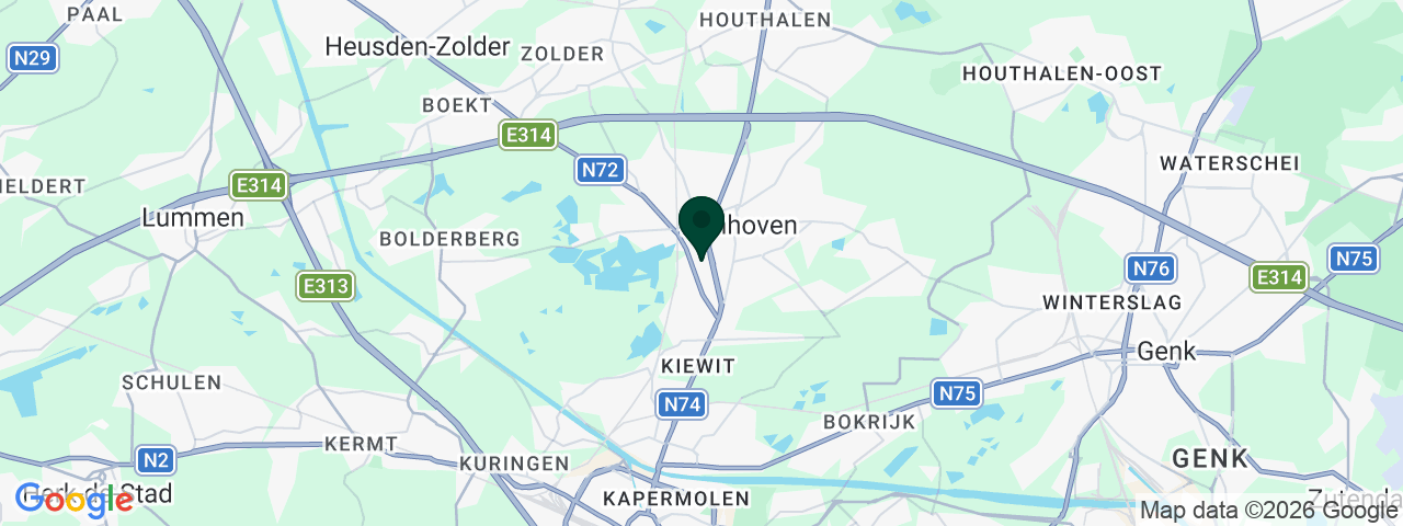 Map showing job vacancies in Zonhoven