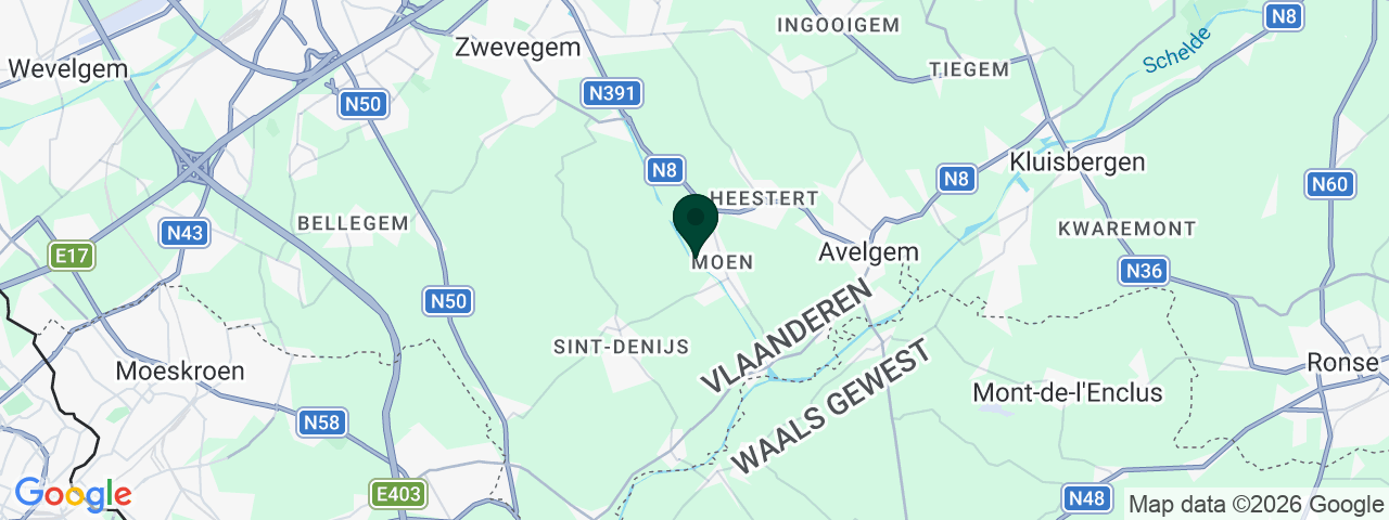 Kaart met vacatures in Zwevegem