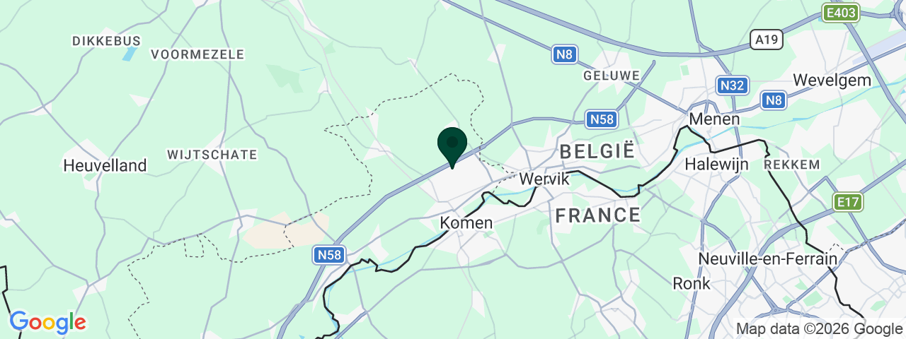 Kaart met vacatures in Comines-Warneton