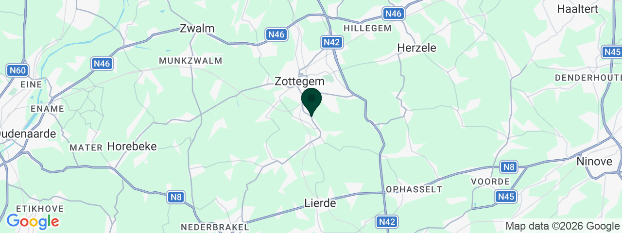 Kaart met vacatures in Erwetegem