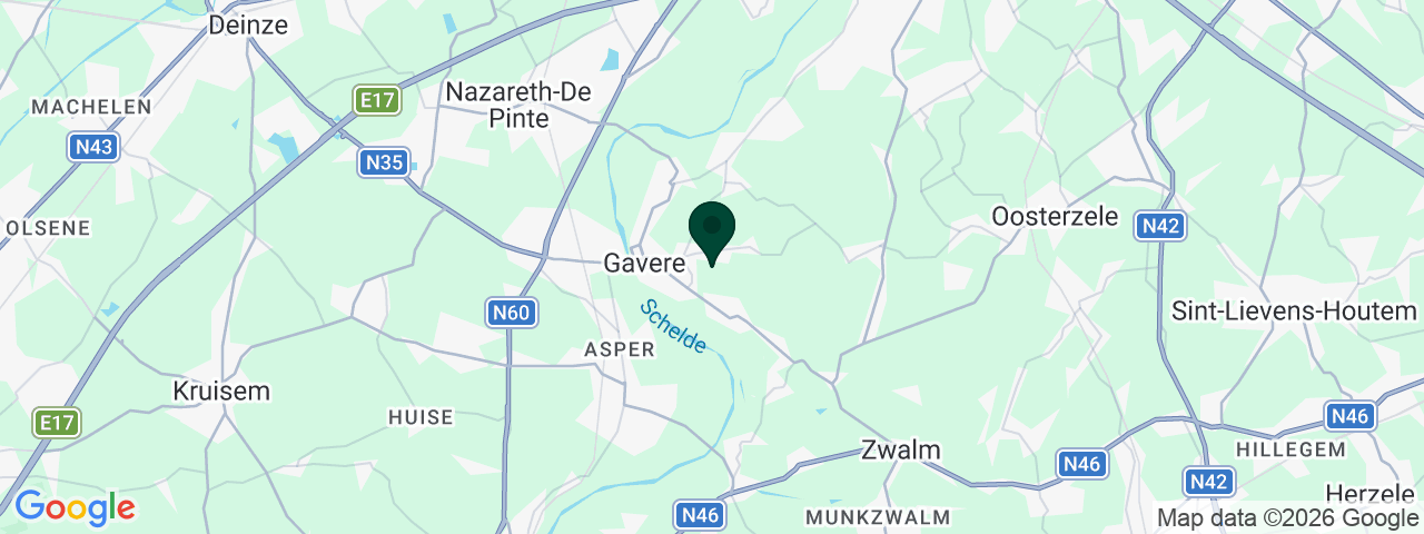 Kaart met vacatures in Gavere