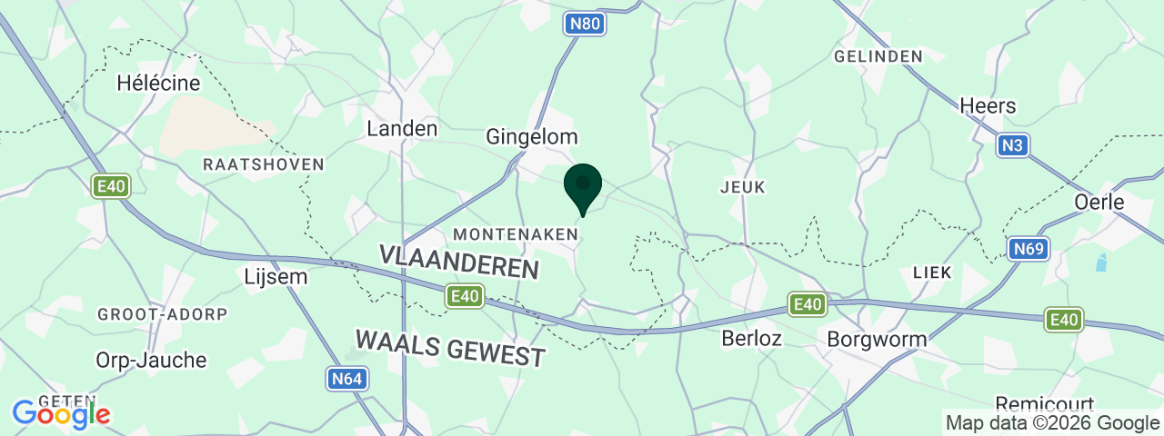 Map showing job vacancies in Gingelom