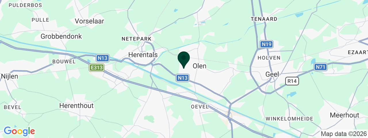 Kaart met vacatures in Olen