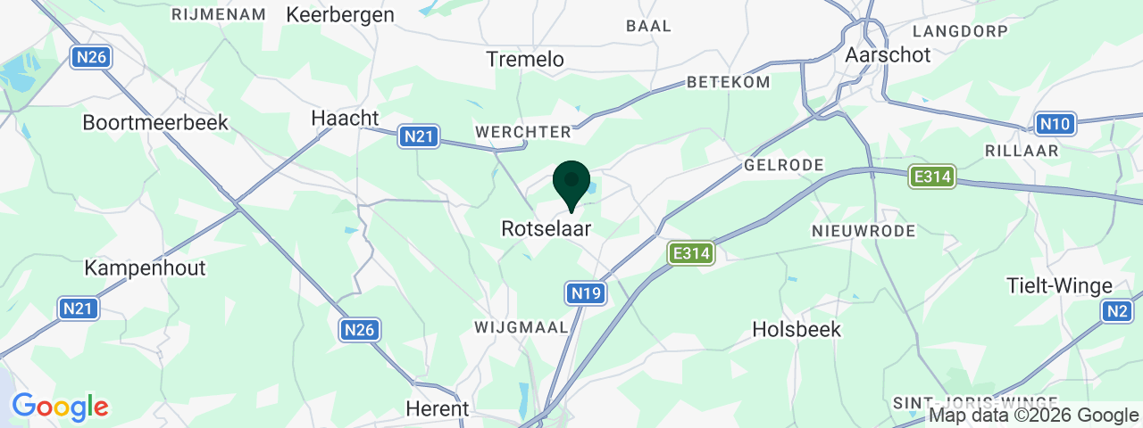 Kaart met vacatures in Rotselaar