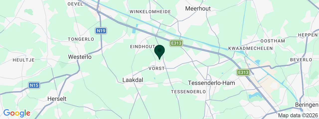 Kaart met vacatures in Laakdal