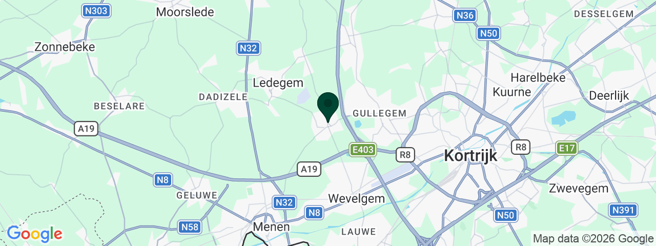 Kaart met vacatures in Moorsele