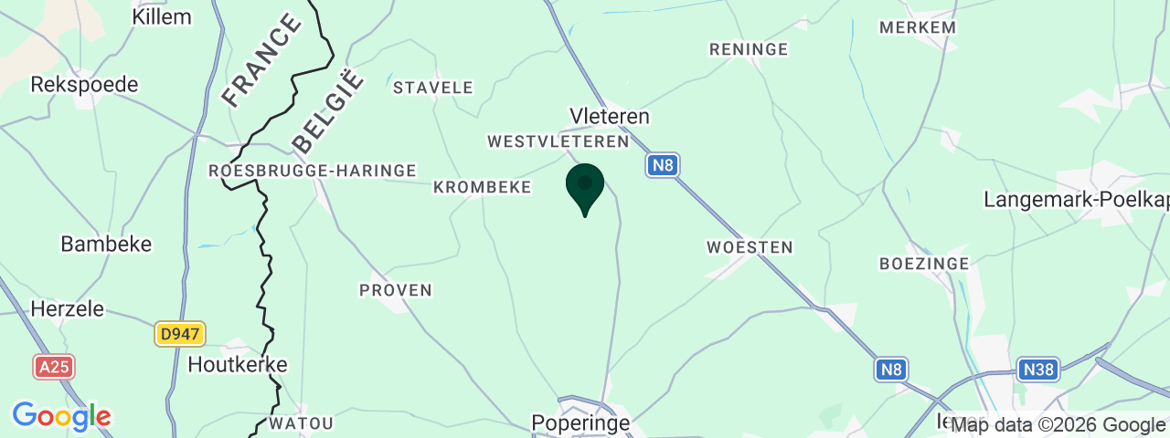 Kaart met vacatures in Vleteren